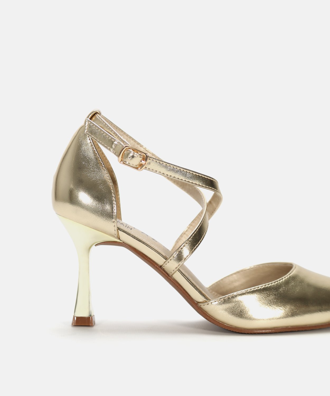 Sapato salto tiras cruzadas image number null